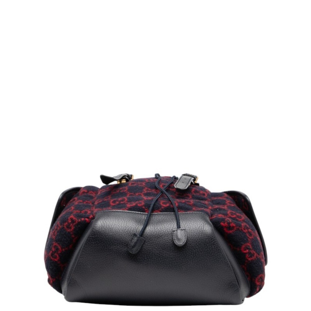 GUCCI Authentic Red Leather Backpack - Picture 3 of 7